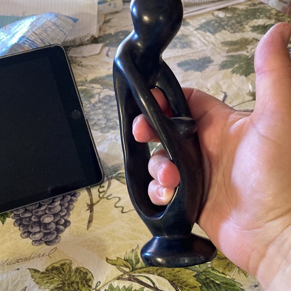 Mother and child statue, soapstone - Picture 5 of 5